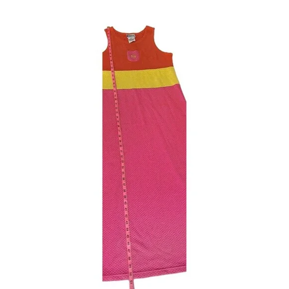 Delicates Spa Y2K Maxi Dress NWT 2004 Colorblock Sleeveless Boho Summer Dress S - Picture 7 of 14